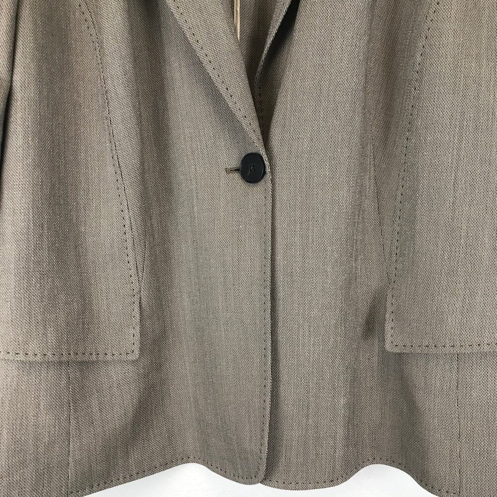 Lafayette 148 Lightweight Virgin Wool Blend Single Button Summer Blazer Jacket - Picture 10 of 16